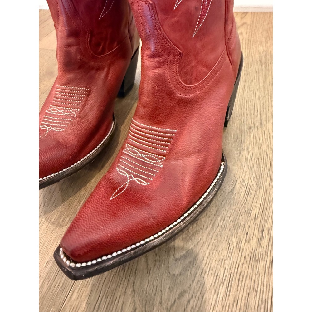 Idyllwind Women's Redhot Leather Cowboy Boots Snip Toe BIWFA22L106 6B - Picture 7 of 9